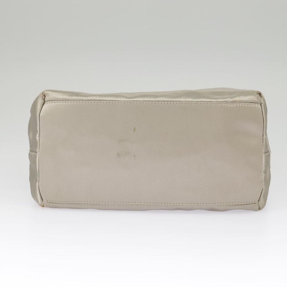 PRADA Tote Bag Satin Plastic Silver Silver - Picture 5 of 16